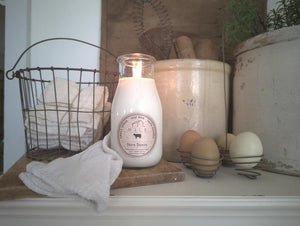 Milk Bottle Candle - Coconut Cream