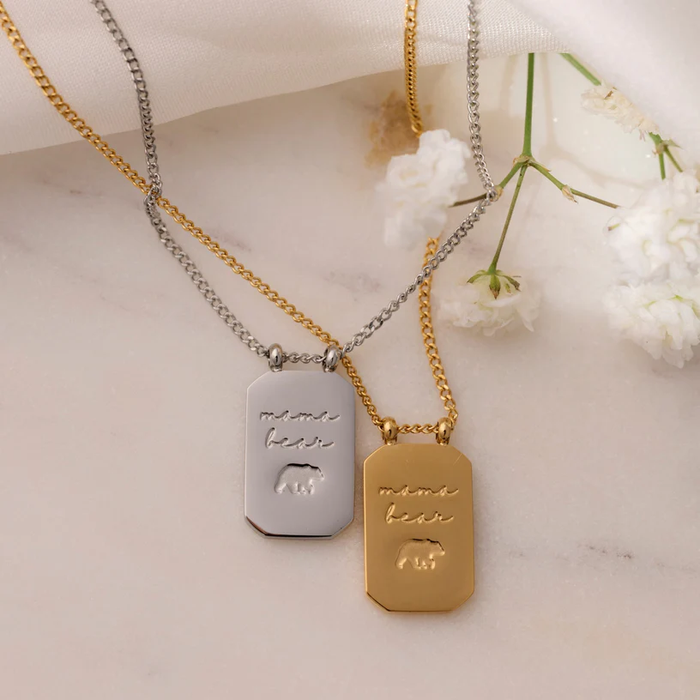 Necklace - MantraBand Note To Self "Mama Bear"