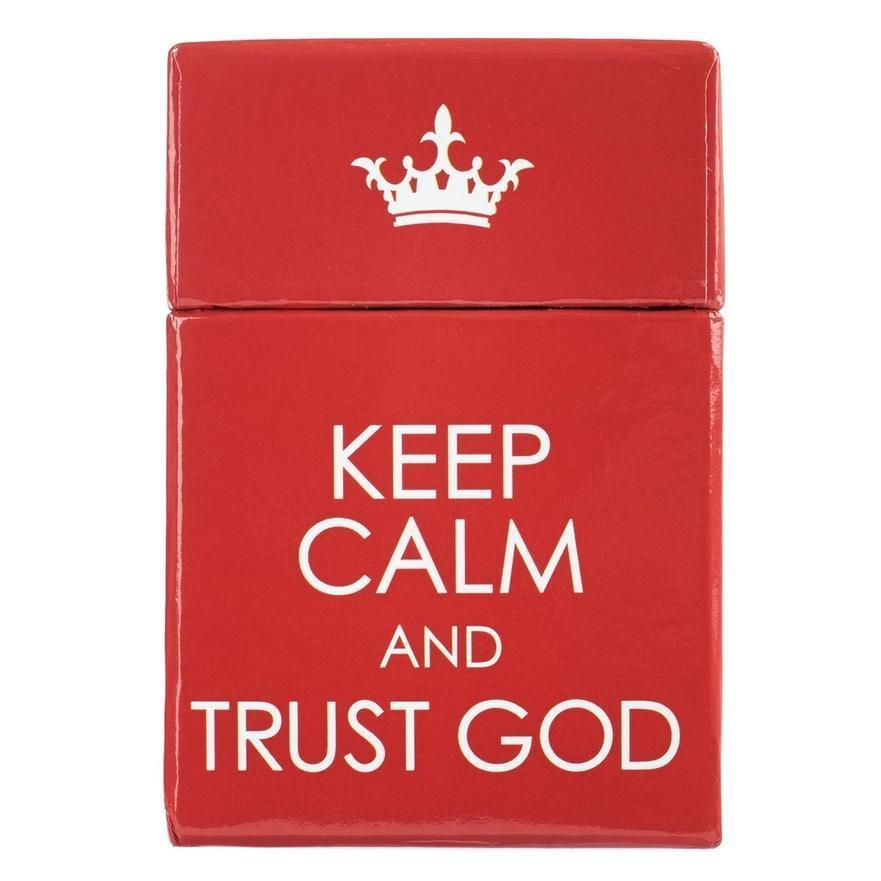 Box of Blessings - Keep Calm and Trust God