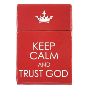 Box of Blessings - Keep Calm and Trust God
