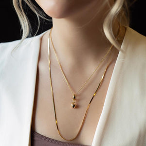 Lenny & Eva Apple Charm - Gold