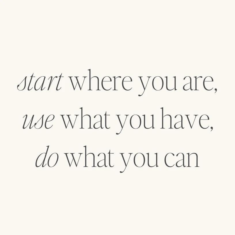 Bracelet - Start Where You Are, Use What You Have, Do What You Can