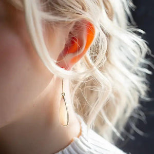Lenny & Eva Intentions Earrings - Teardrop Pearl