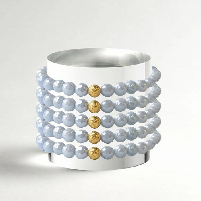 Lenny & Eva Gemstone Bracelet - Faceted Aquamarine