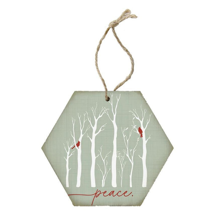 Christmas Ornament - Peace Trees Cardinals