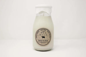 Milk Bottle Candle - Early to Rise