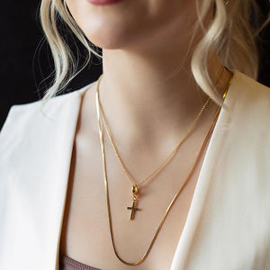 Lenny & Eva Cross Charm - Gold