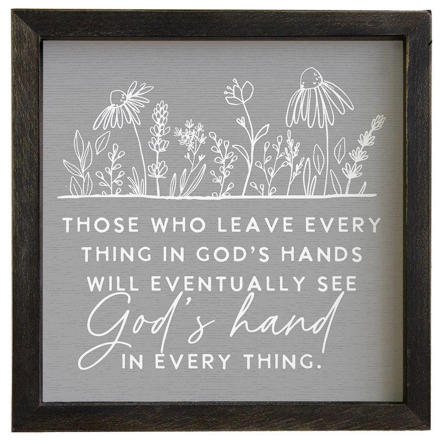 Everything in God's Hand - Rustic Frame