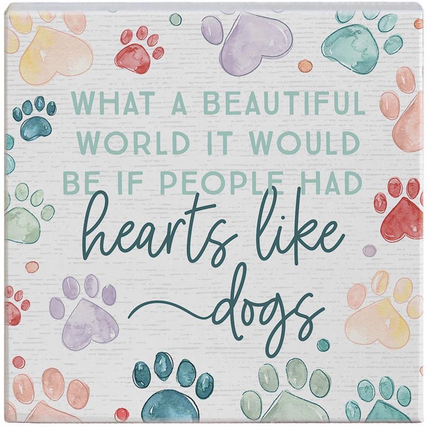 Hearts Like DOgs - Small Talk Rectangle