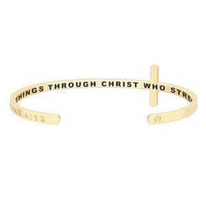 MantraBand Cross Bracelet - I Can Do All Things