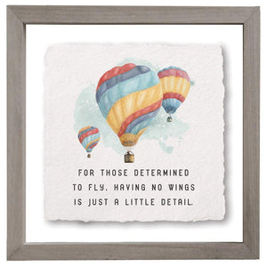 Determined to Fly - Floating Wall Art Square