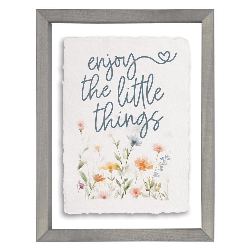 Little Things Flowers - Floating Art Rectangle