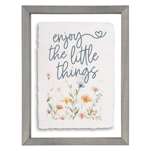 Little Things Flowers - Floating Art Rectangle