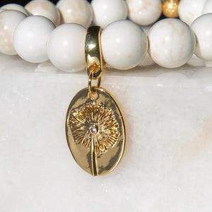 Lenny & Eva Dandelion Charm - CZ