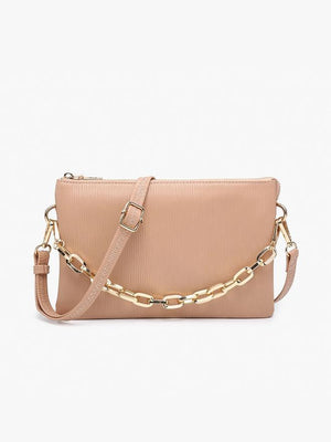 Izzy Textured Crossbody w/Guitar Strap
