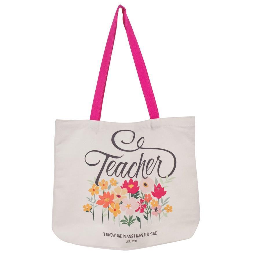 Canvas Tote - Teacher I Know The Plans I Have For You Jeremiah 29:11
