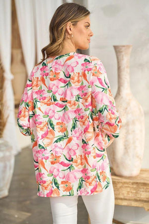 Ophelia Print Blouse - Pink