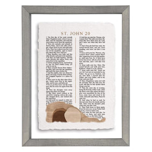 John 20 Tomb - Floating Wall Art Rectangle