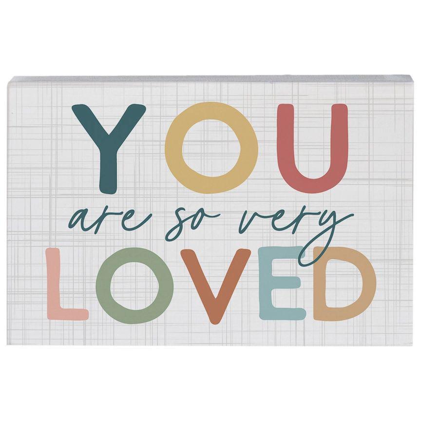 So Very Loved (Colorful) - Small Talk Rectangle