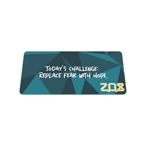 ZOX Wristband - Hope Over Fear (Upbeat Motivational) - Medium Size
