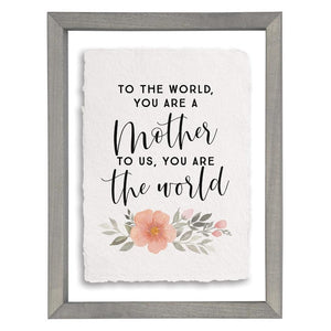 Mother The World - Floating Art Rectangle