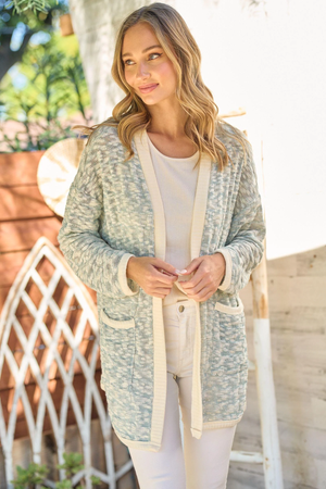 Heidi Knit Cardigan - Teal