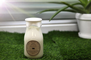 Milk Bottle Candle - Barefoot in the Grass