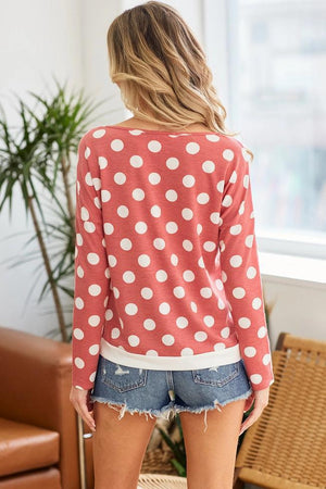 Zia French Terry Top - Coral