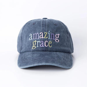 Baseball Cap - Navy (Pigment Dye) - Amazing Grace