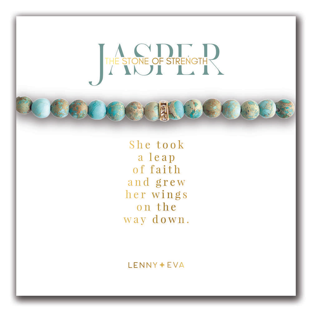 Lenny & Eva Bracelet -Gemstone Sparkle Bracelet Jasper