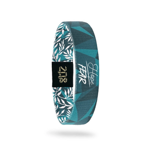 ZOX Wristband - Hope Over Fear (Upbeat Motivational) - Medium Size