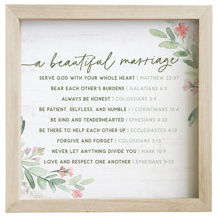Beautiful Marriage - Rustic Frame