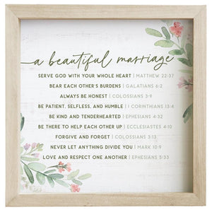 Beautiful Marriage - Rustic Frame