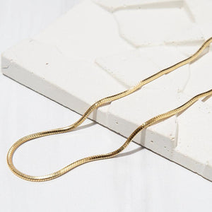 Lenny & Eva Necklace - Snake Gilded Gold Chain 19"