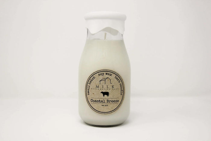 Milk Bottle Candle - Coastal Breeze