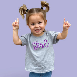 NLHD - "God's Girl" Kid's Christian Graphic Tee