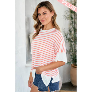 Zahara Scoop Neck Short Sleeve Top - White