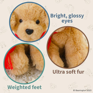 Grizwald The Brown Dog Stuffed Animal