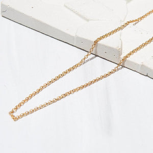 Lenny & Eva Necklace - Cable Gilded Chain 18"