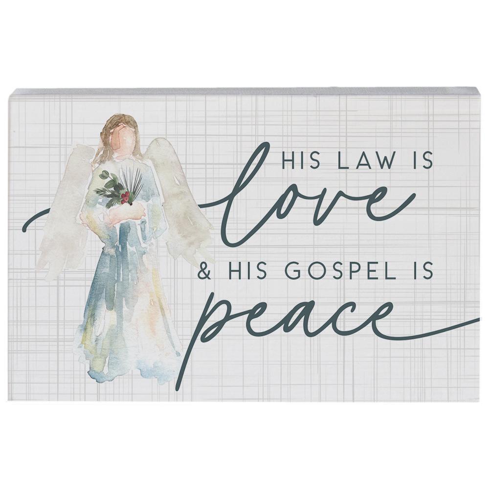 His Law Is Love Angel - Small Talk Rectangle