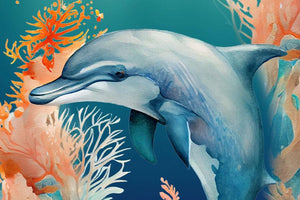 Mini Jigsaw Puzzle - Dolphin - Marine Life