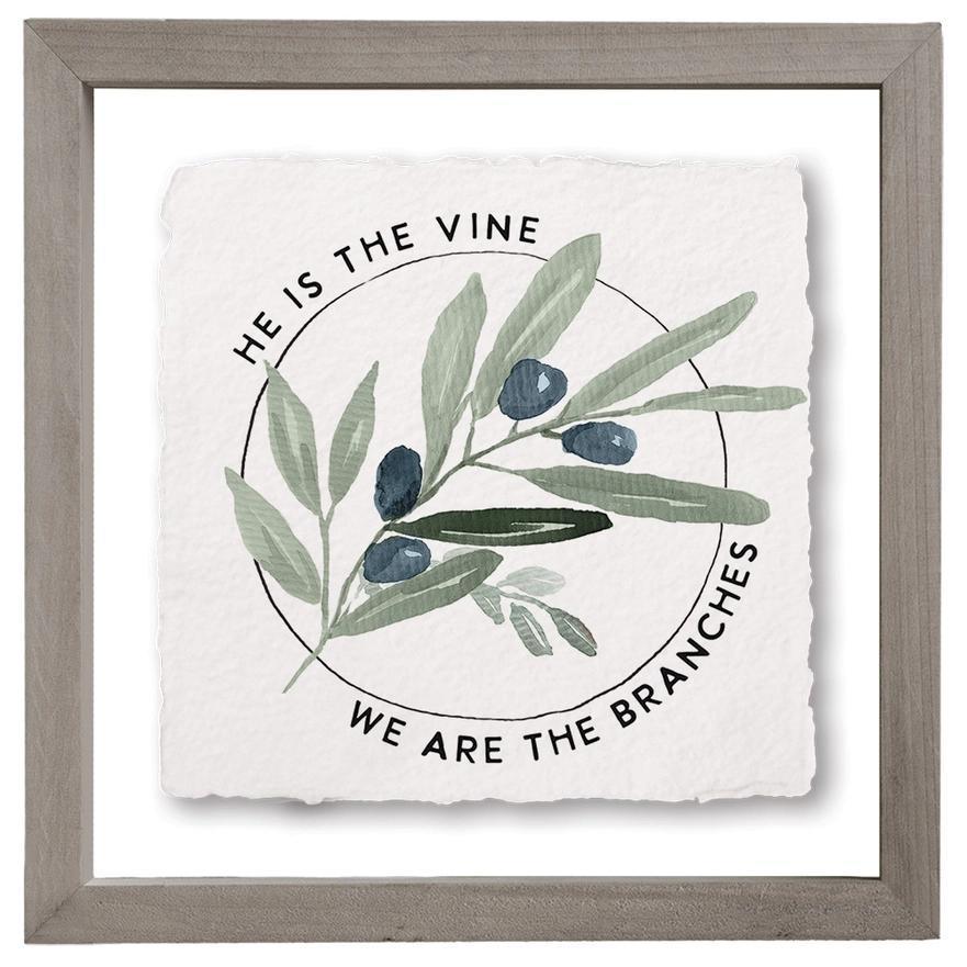 He Is The Vine - Floating Wall Art Square
