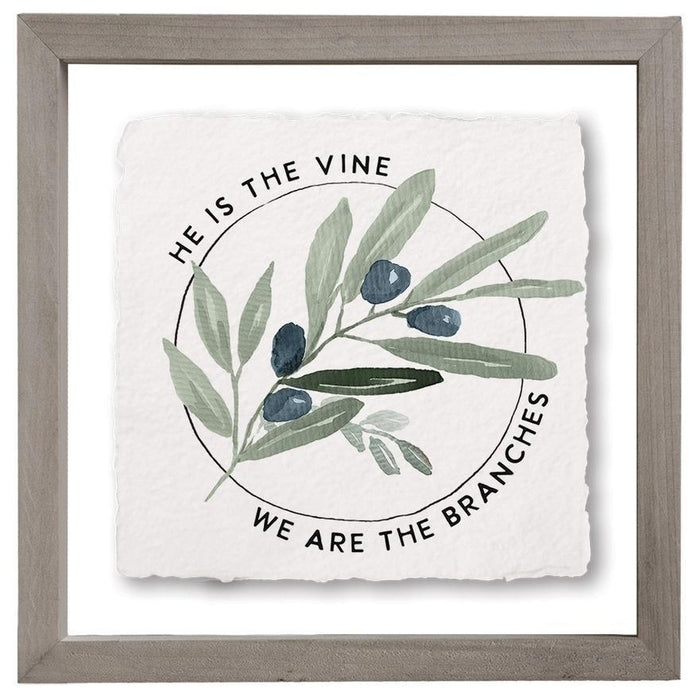He Is The Vine - Floating Wall Art Square