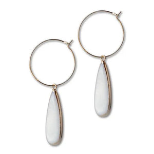 Lenny & Eva Intentions Earrings - Teardrop Pearl