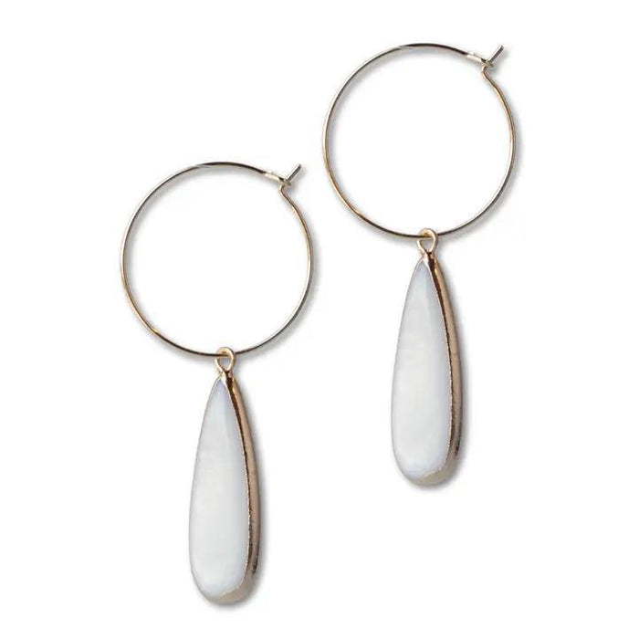 Lenny & Eva Intentions Earrings - Teardrop Pearl