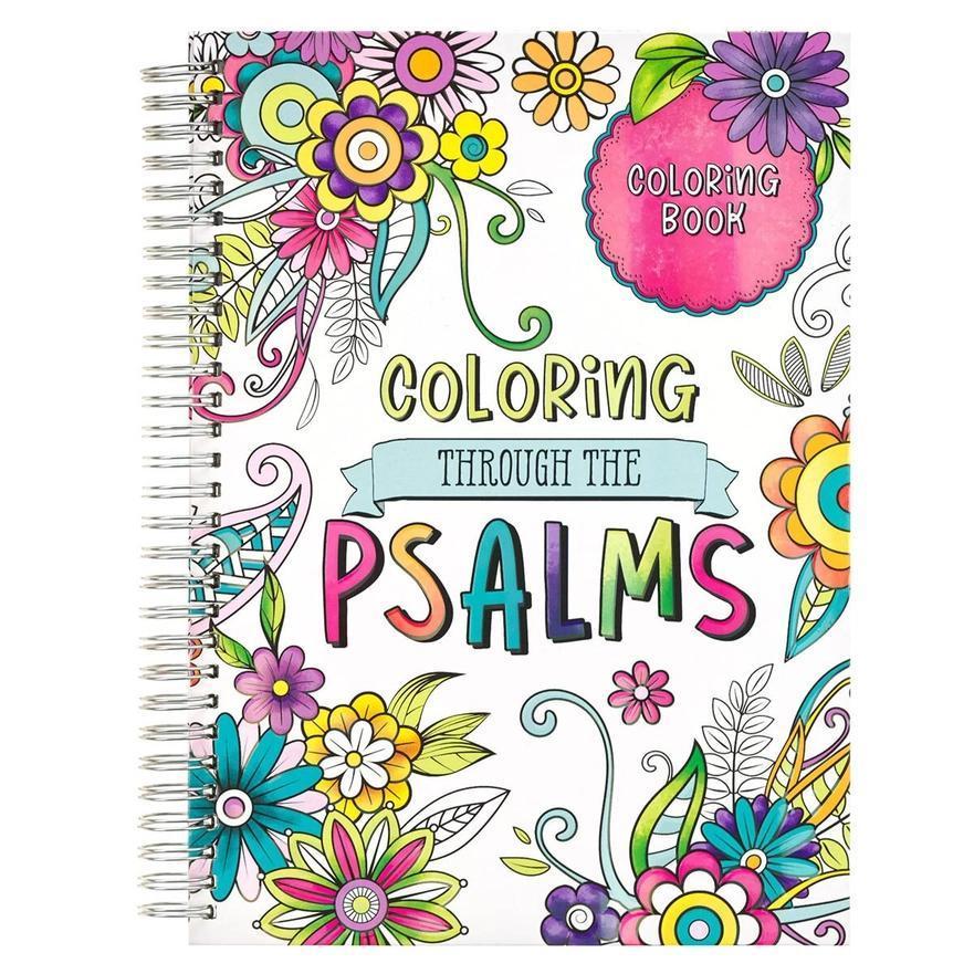 Adult Spiral Coloring Book - Coloring through the Psalms