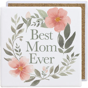 Ceramic Square Coasters - Best Mom Ever