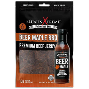 Beer Maple BBQ Infused Beef Jerky