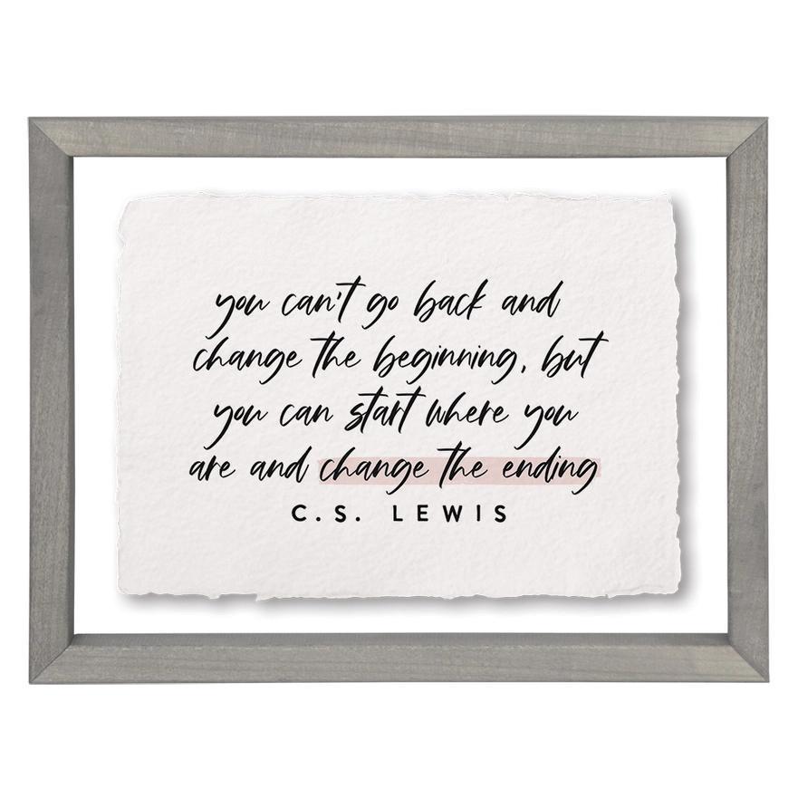 Change The Ending - Floating Wall Art Rectangle