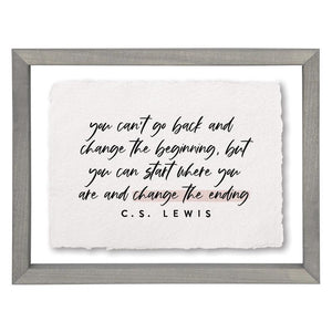Change The Ending - Floating Wall Art Rectangle